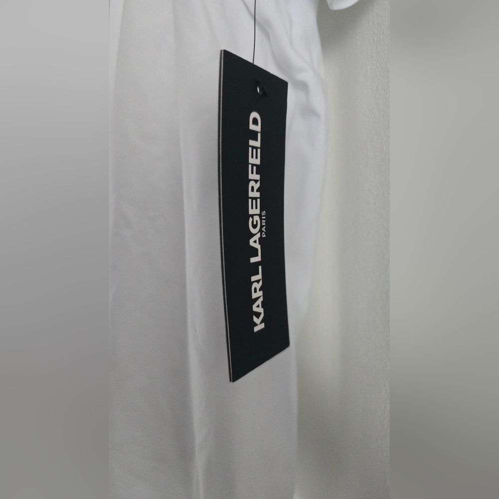 NWT Karl Lagerfeld White Tee T-Shirt Size Large - Picture 3 of 3